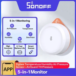 Sonoff SNZB-02M Zigbee Hőmérséklet-, Páratartalom- és Barometrikus Nyomásérzékelő