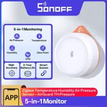 Sonoff SNZB-02M Zigbee Hőmérséklet-, Páratartalom- és Barometrikus Nyomásérzékelő
