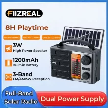 Fiizreal TG-088BT-S Ηλιακό Ραδιόφωνο Πλήρους Ζώνης & Ηχείο Bluetooth