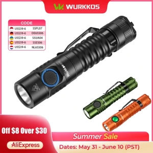 Wurkkos FC11C 1200 Lumen Επαναφορτιζόμενος 90 CRI Φακός LED