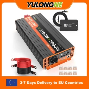 2500W tiszta szinuszos inverter DC 12V/24V AC 230V-ra
