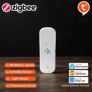 Αισθητήρας κίνησης Tuya Zigbee 3.0 PIR με Υγρασία, Θερμοκρασία, Φως