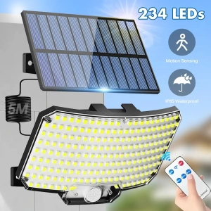 234 LED napelemes kültéri lámpák mozgásérzékelővel