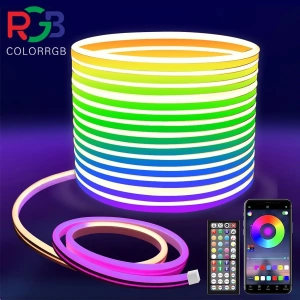ColorRGB Neon kötél LED világítás, RGB LED, App/távirányító vezérlés