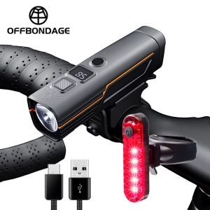 OFFBONDAGE 300LM USB Akumulatorowe Oświetlenie Rowerowe Zestaw