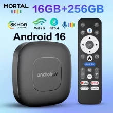 Android TV Box 4K ze sterowaniem głosowym, 8GB/128GB