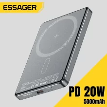 Essager Magnetyczna Bezprzewodowa Power Bank 5000mAh