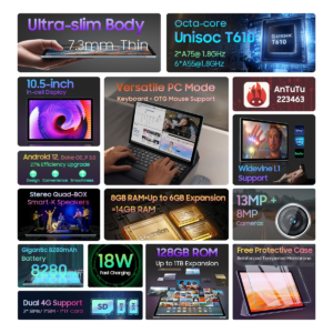 Blackview Tab 15 Tablet 8GB+128GB