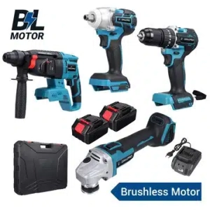 Drillpro 4 részes akkus szerszámkészlet kefe nélküli motorokkal