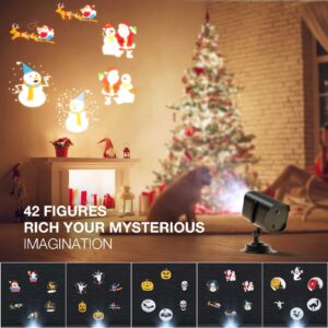 Christmas Halloween Projector Lights w/ 42 HD Slide Patterns