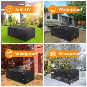 Essort Patio Furniture Cover 124*63*29 inch