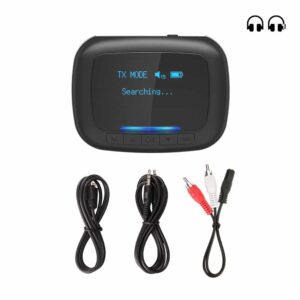 BlitzWolf® BW-BR6 2-in-1 OLED Display Bluetooth Audio Transmitter