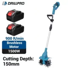 Drillpro Elektryczny Kultywator 21V Silnik Bezszczotkowy Narzędzie Ogrodnicze