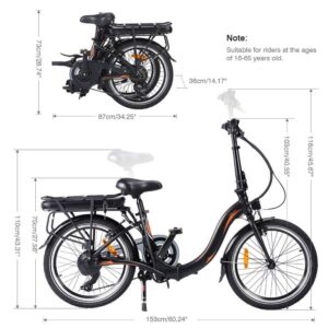 FAFREES 20F054 250W Electric Bike 20 Inch