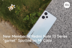 Redmi Note 13 Series New Member “Garnet” Exposed