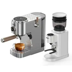 HiBREW H13 Kétbojleres Eszpresszógép és G7 Kávéőrlő Szett
