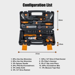 Topshak TS-CH3 Household Tool Kit 57-Piece