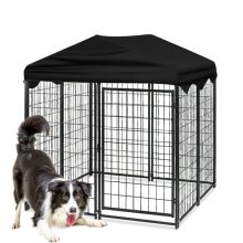 PawGiant Large Outdoor Dog Kennel 4 x 4.2 x 4.45ft