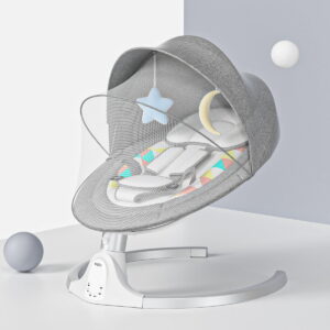 Motorized Portable Baby Swing Gray