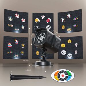 Christmas Halloween Projector Lights w/ 42 HD Slide Patterns