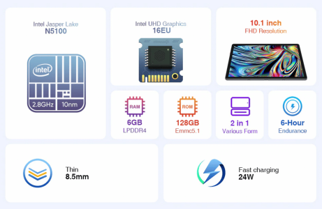 Chuwi Hi10 GO 10.1″ 6GB/128GB